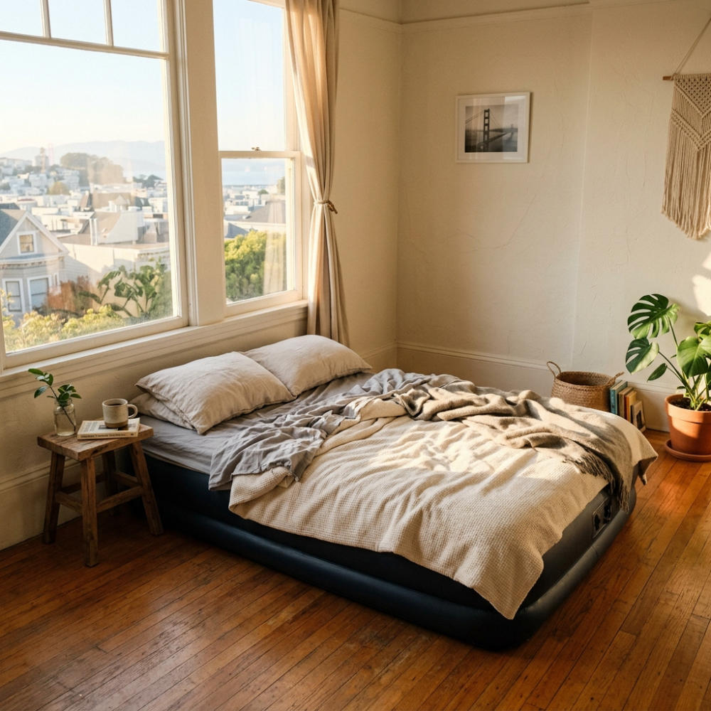 It all started with an air mattress on a San Francisco apartment floor.